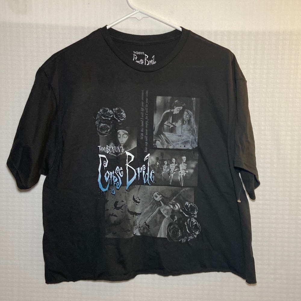 NWOT Tim Burton’s corpse bride crop top women